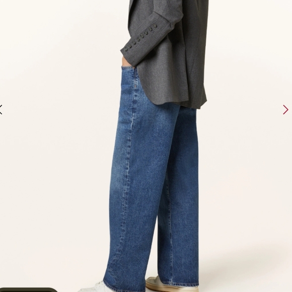 Agolde Fusion Classic Blue Organic Cotton Women's Relaxed Fit Jeans Sz 33 - Picture 4 of 12